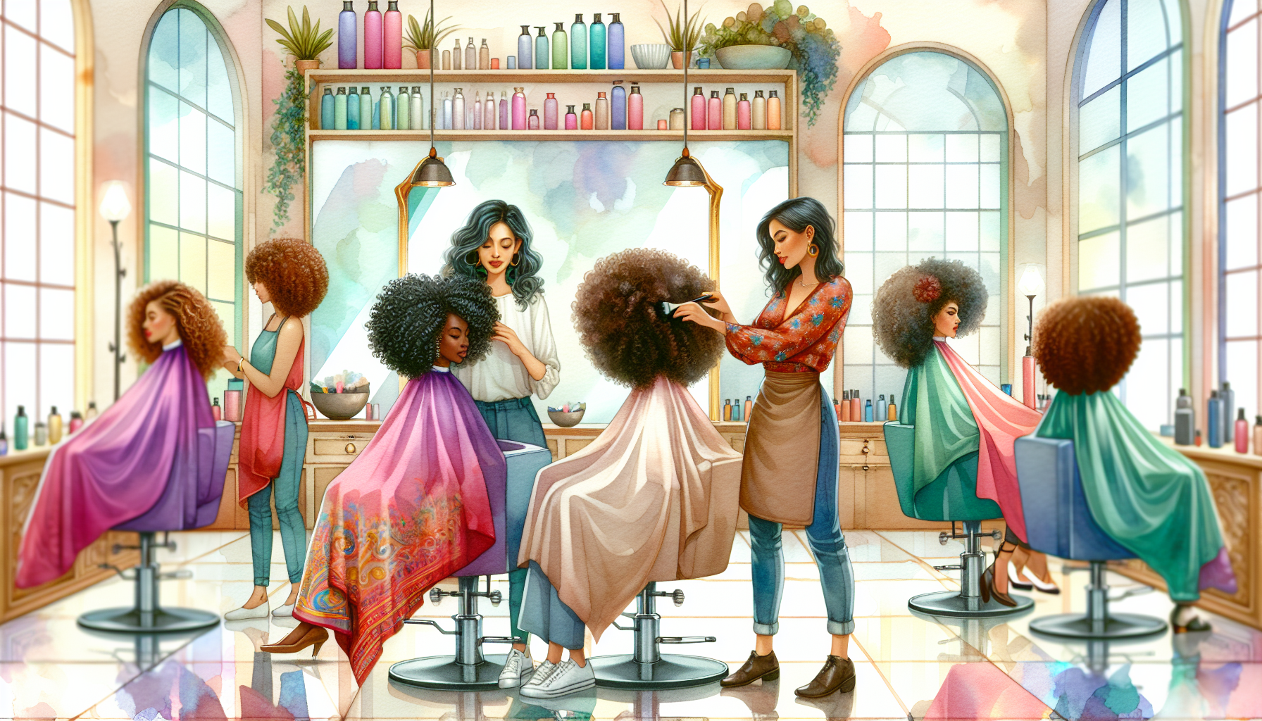 curly hair salon treatments